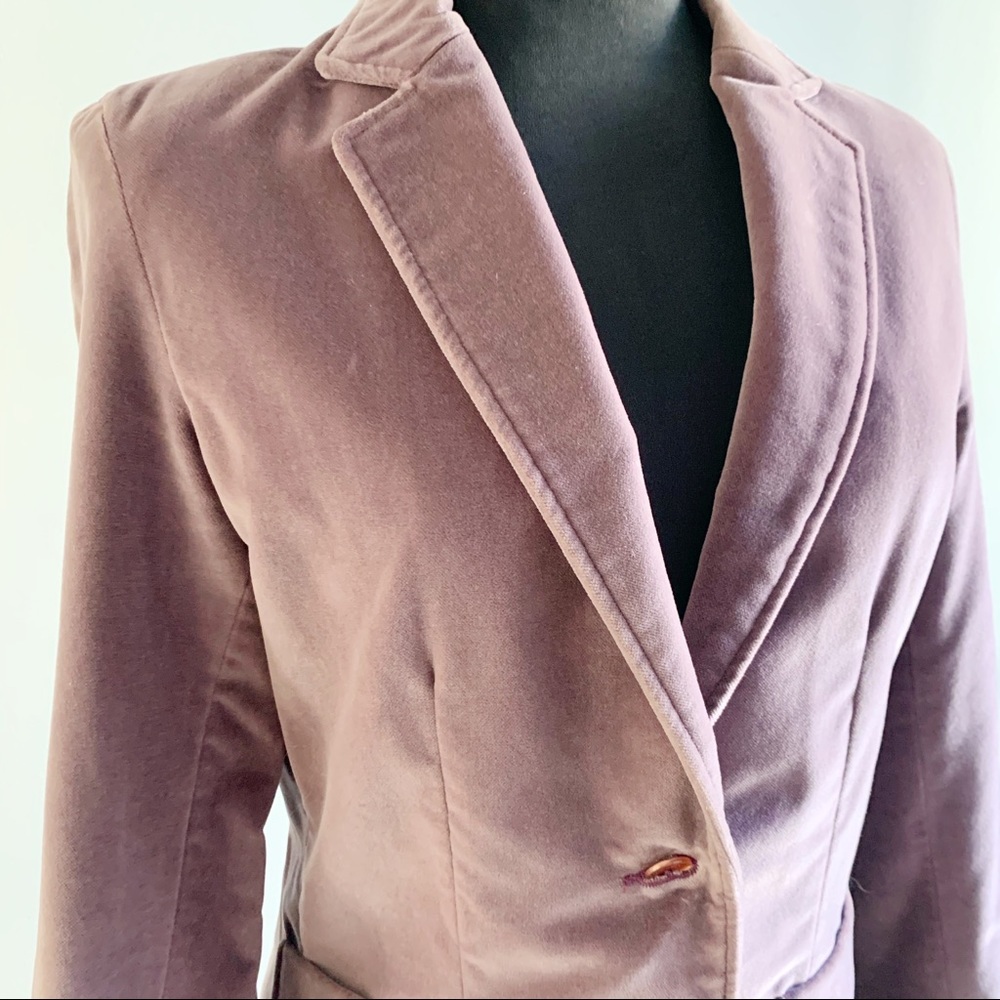 Vintage Purple Velvet BlazerSz 8 EUC